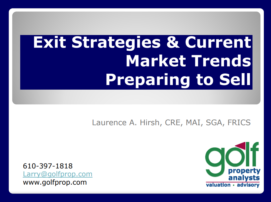 NGCOA 2015 EXIT STRATEGIES