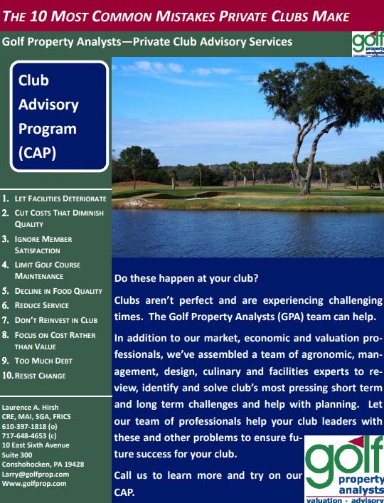 The 10 Most Common Mistakes Private Clubs Make 4-2013