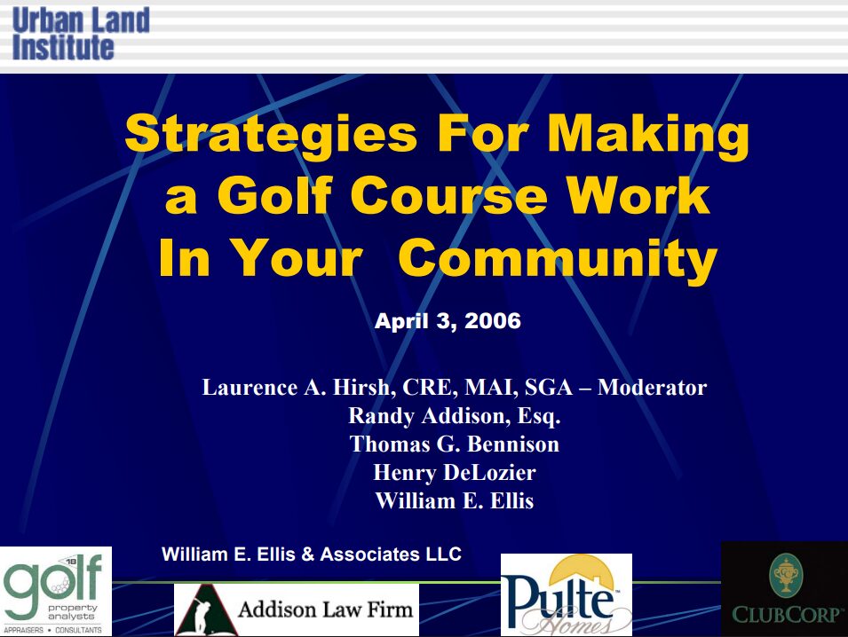 ULI Panel Presentation 2006