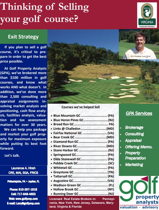 Thinking of Selling your golf course?