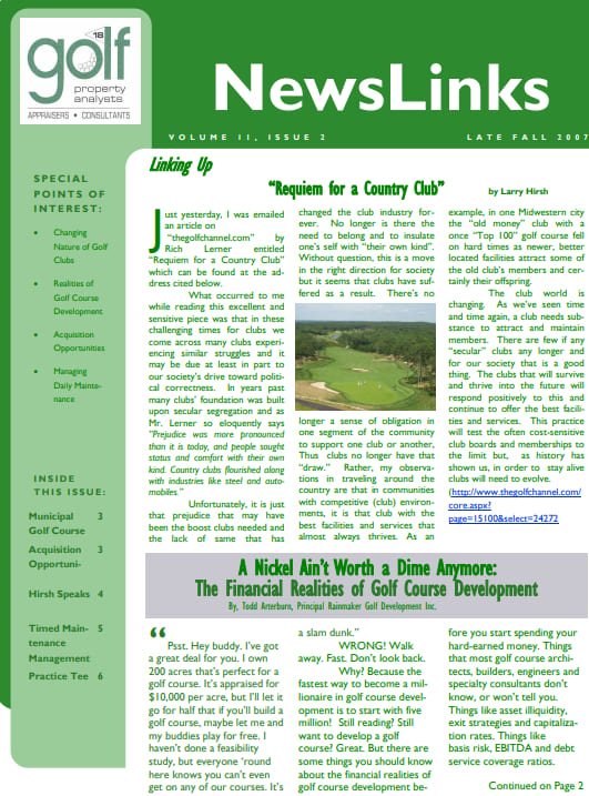 2007 Fall Newsletter