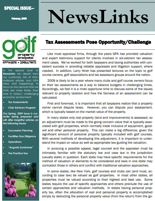 2009 Spring Newsletter